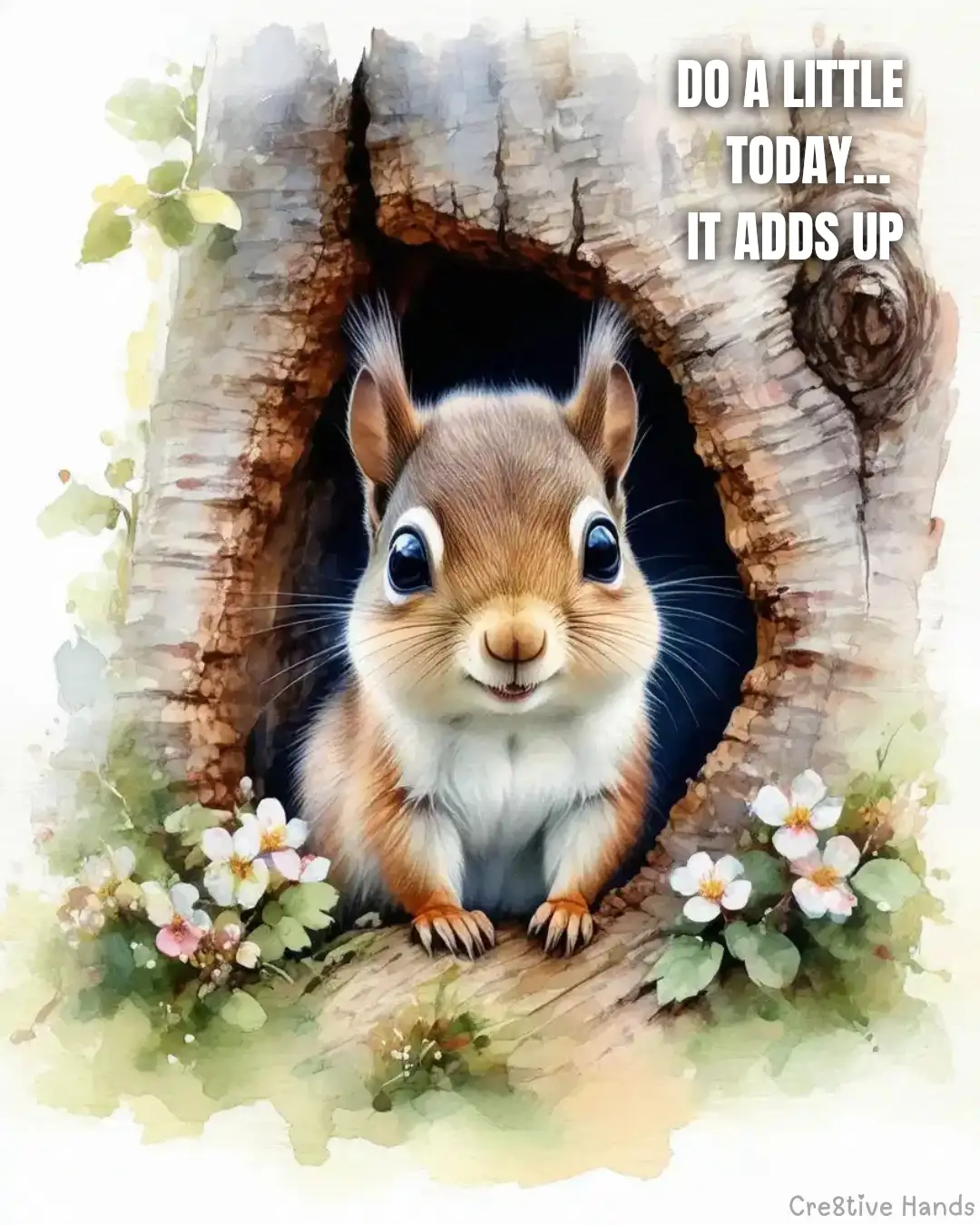 Do a Little Today (Free Squirrel Poster) — Preview